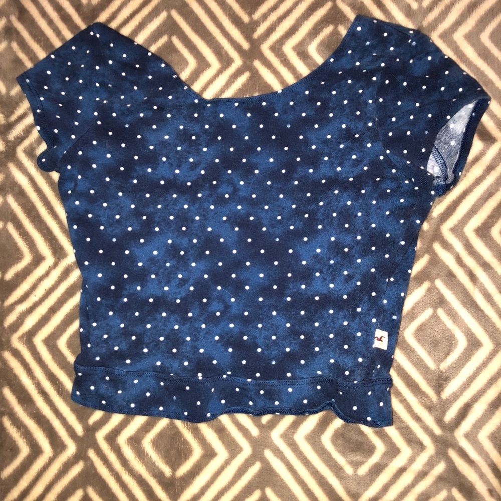 Hollister polkadot crop top